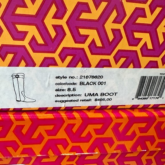 Black Leather Tory Burch Boots - Picture 2 of 3